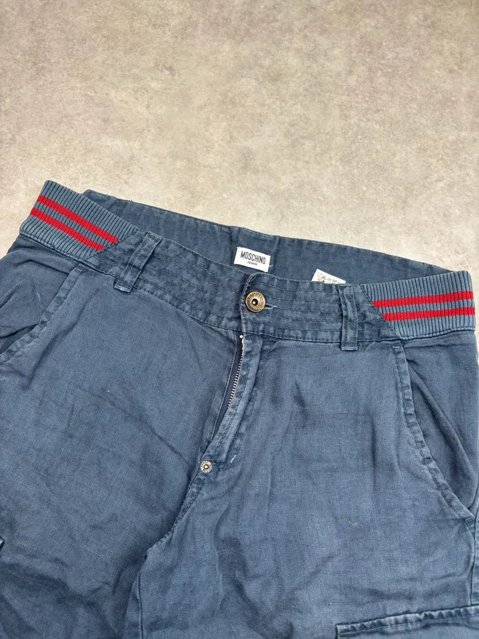 2000s Moschino Navy Utility Shorts YLwJBqt 4
