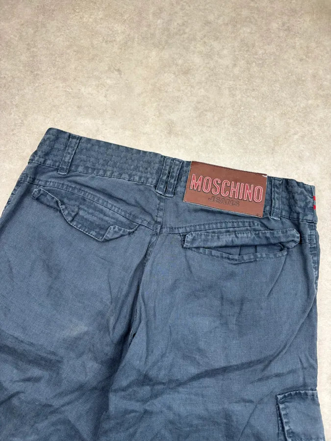 2000s Moschino Navy Utility Shorts YLwJBqt 6