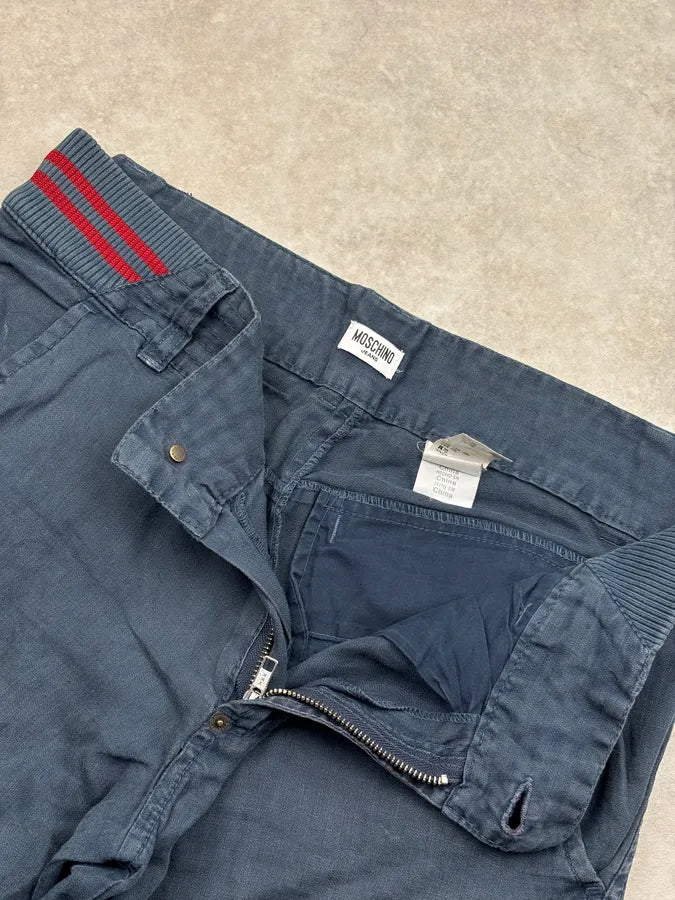 2000s Moschino Navy Utility Shorts YLwJBqt 8