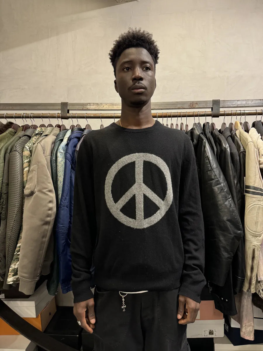 2000s Moschino Peace Black Sweater kILZmJn 2