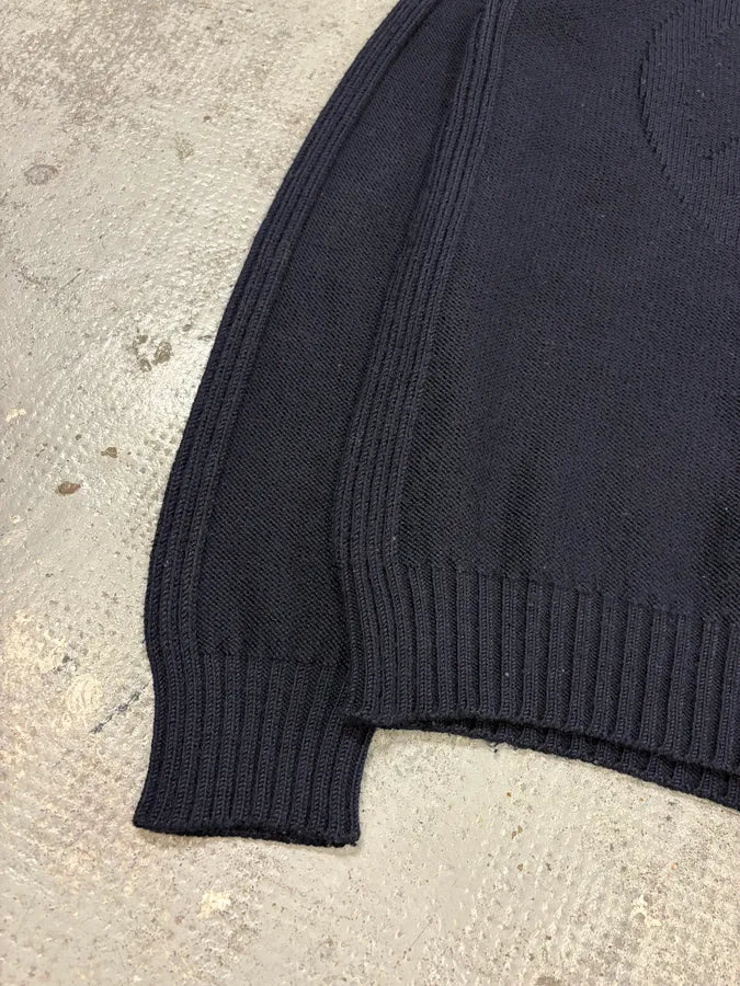 2000s Moschino Peace Navy Wool Sweater DNaatVV 6