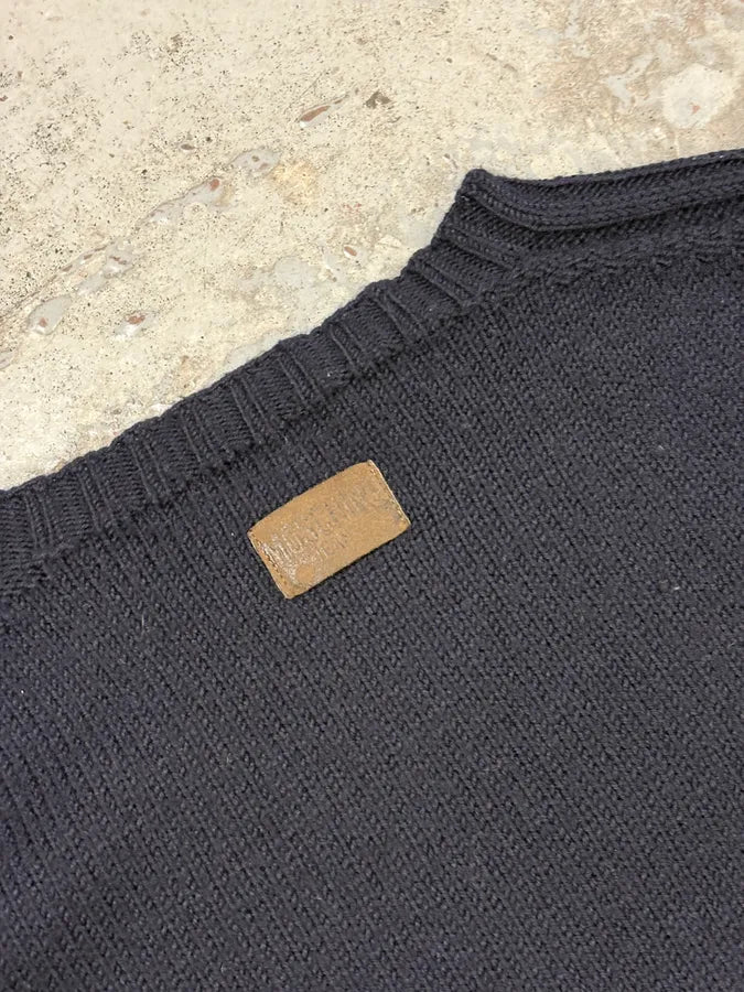 2000s Moschino Peace Navy Wool Sweater DNaatVV 7