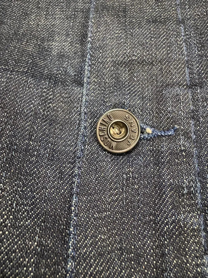 2000s Moschino Peace Raw Navy Denim Jacket EXNpcbG 9