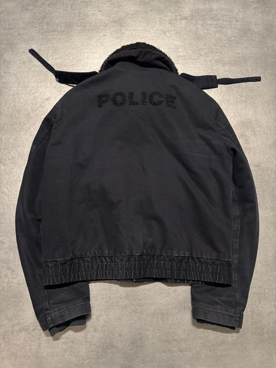 2000s Moschino Police Officer Black Jacket (M) 3