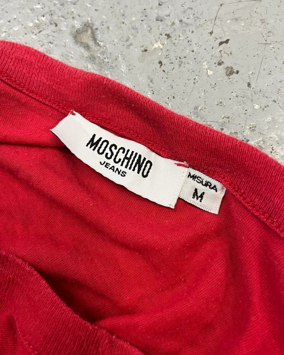 2000s Moschino Red Cozy Popeye T-Shirt IAmFqhA 9