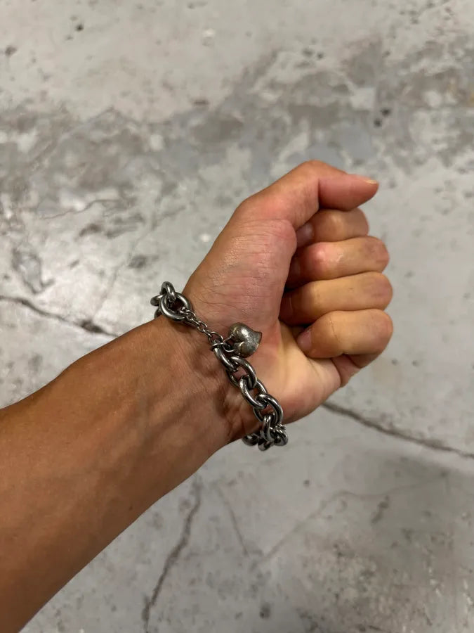 2000s Moschino Stainless Steel Bracelet LnmXfJE 3