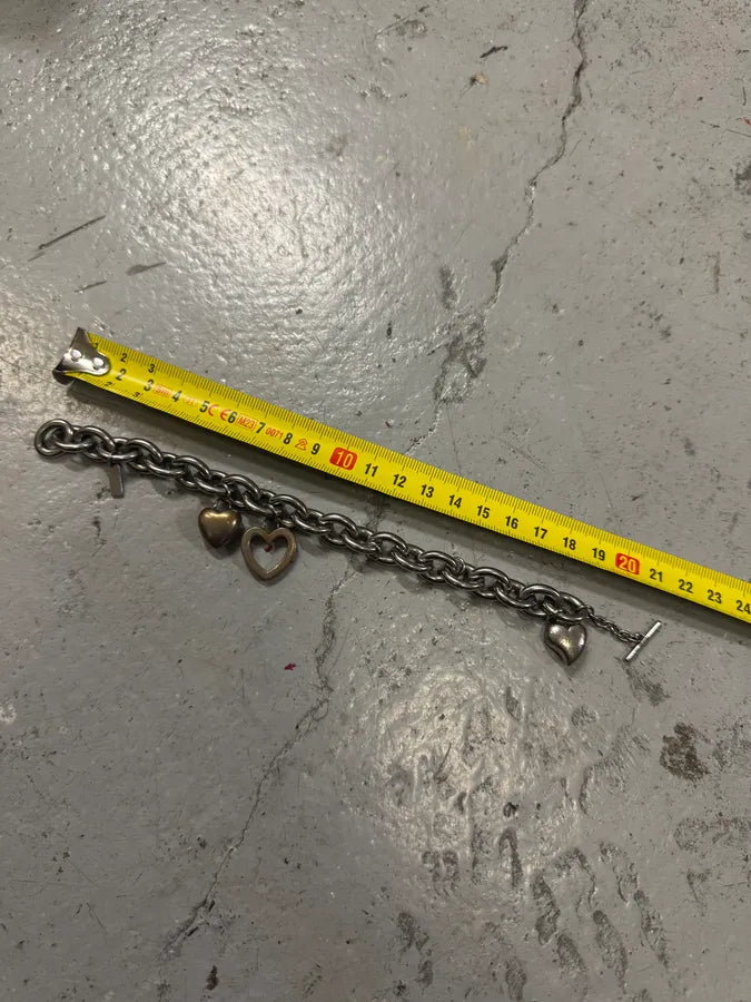 2000s Moschino Stainless Steel Bracelet LnmXfJE 4