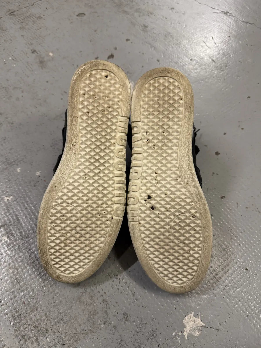 2000s Moschino Straps Zip Leather High Top Sneakers XlqKgnS 7