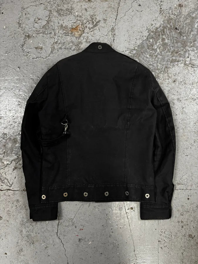 2000s Moschino Studded Black Cargo Jacket FhbDCeS 3