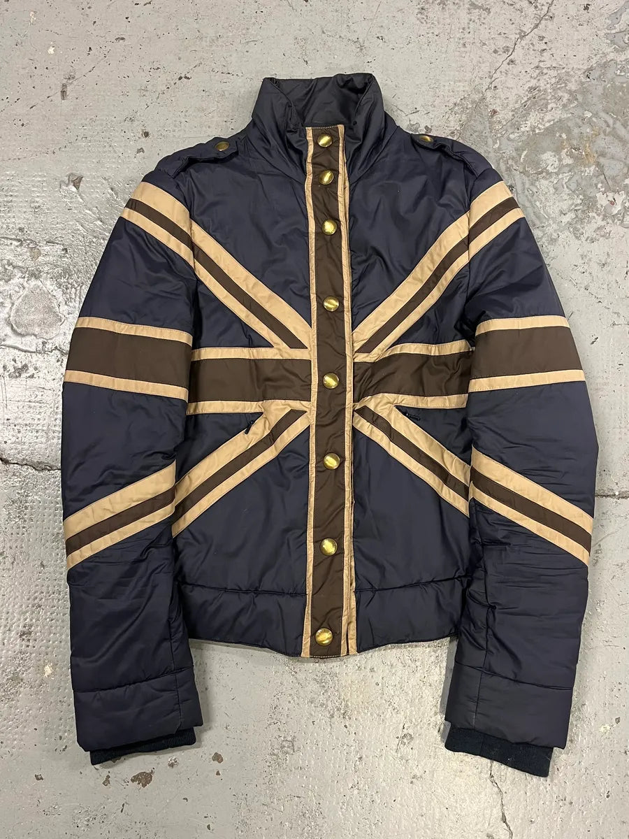 2000s Moschino UK Blue Puffer Jacket aqisJvR 3