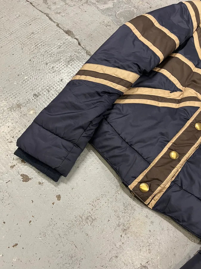 2000s Moschino UK Blue Puffer Jacket aqisJvR 5