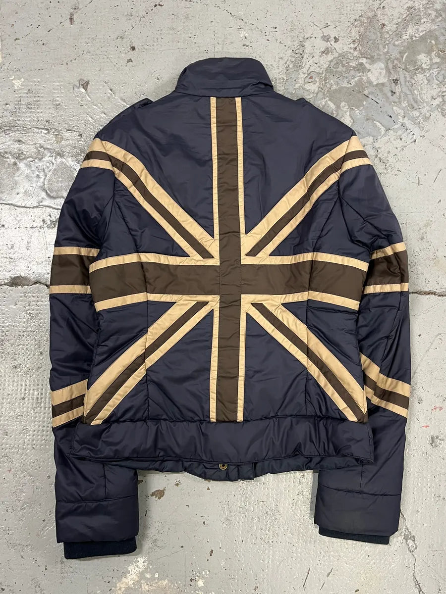 2000s Moschino UK Blue Puffer Jacket aqisJvR 6