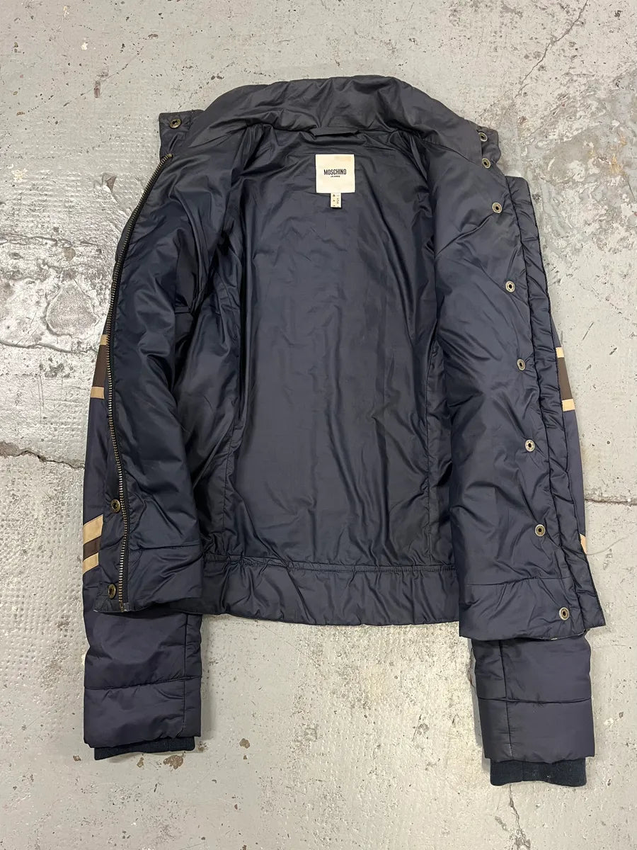 2000s Moschino UK Blue Puffer Jacket aqisJvR 7