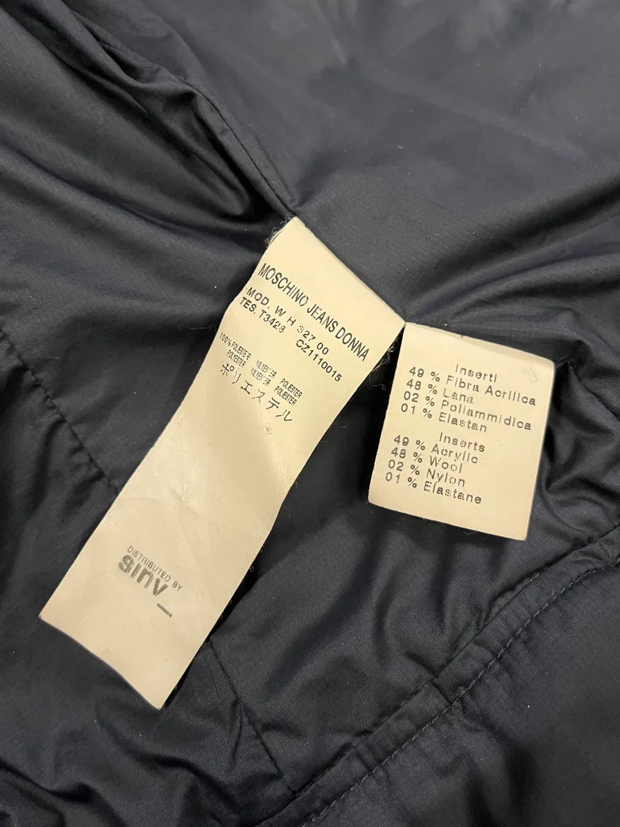 2000s Moschino UK Blue Puffer Jacket aqisJvR 9