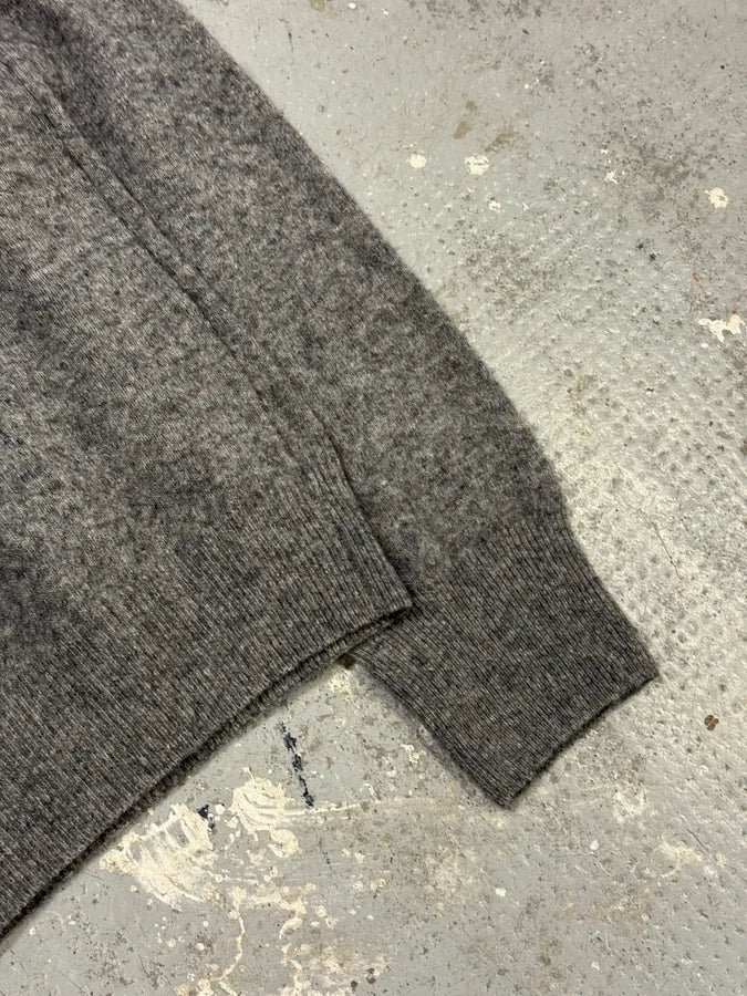 2000s Moschino UK Flag Grey Wool Cardigan fxjtZwB 6