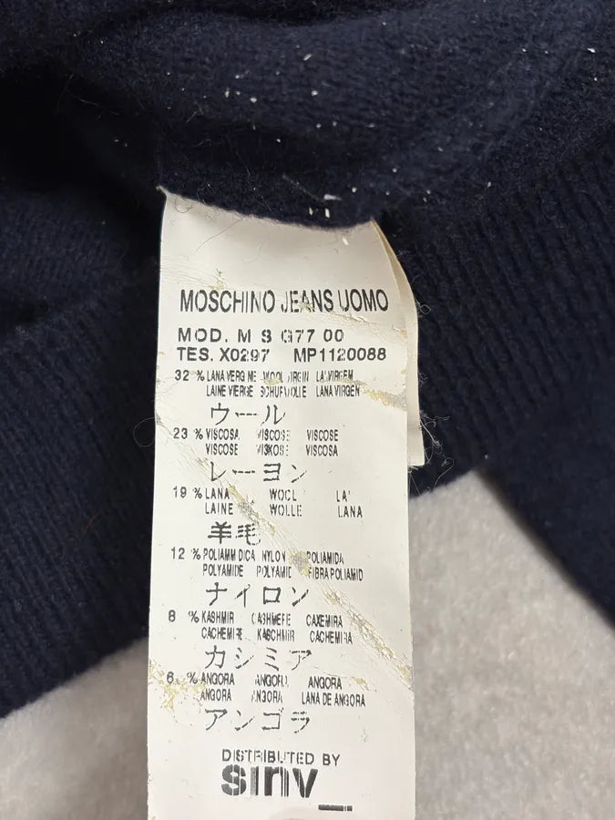 2000s Moschino UK Flag Wool Sweater CZJtvlr 9