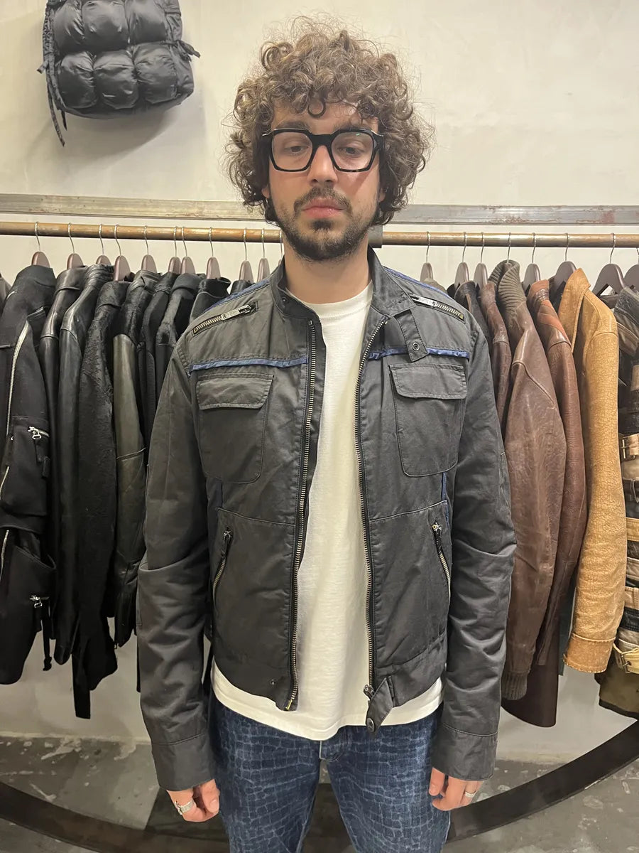 2000s Moschino Utility Black Worker Bomber Jacket (M/L) vfFyRnv 2