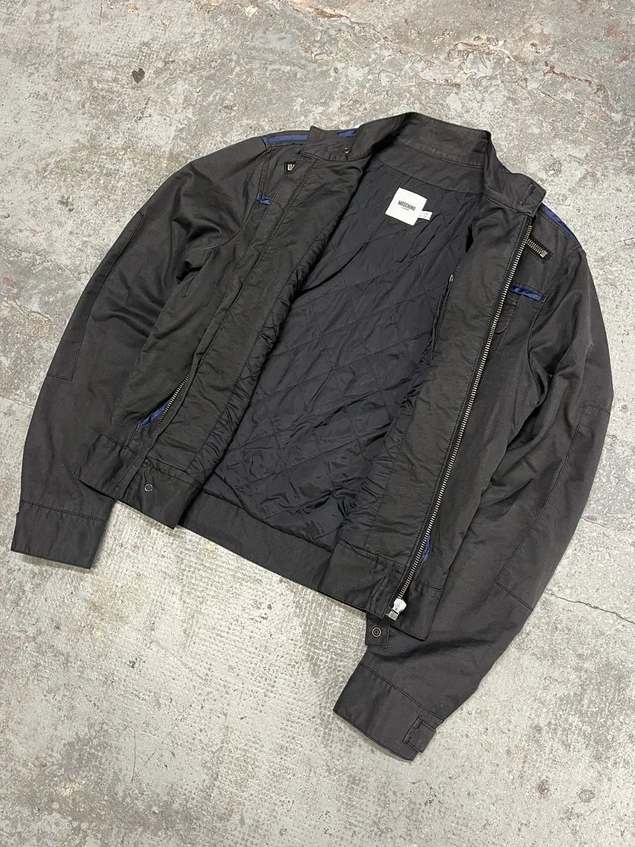 2000s Moschino Utility Black Worker Bomber Jacket (M/L) vfFyRnv 7