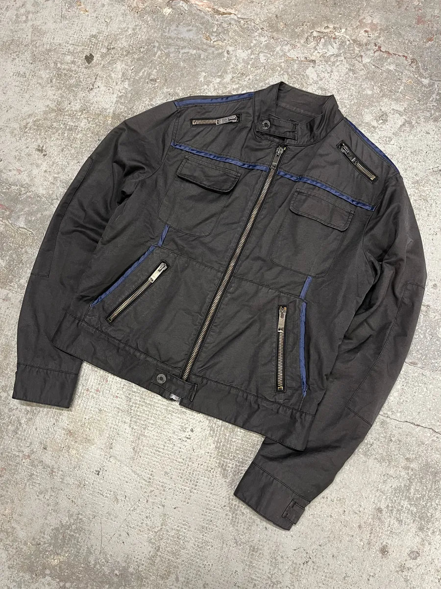 2000s Moschino Utility Black Worker Bomber Jacket (M/L) vfFyRnv 8