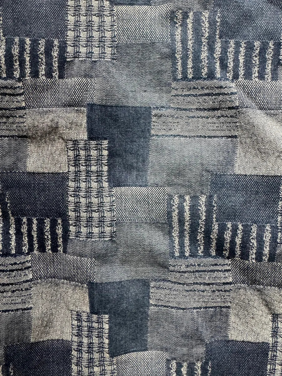 2000s Moschino Visual Patchwork Blue Straight Relaxed Pants (S) eFQYxjk 6