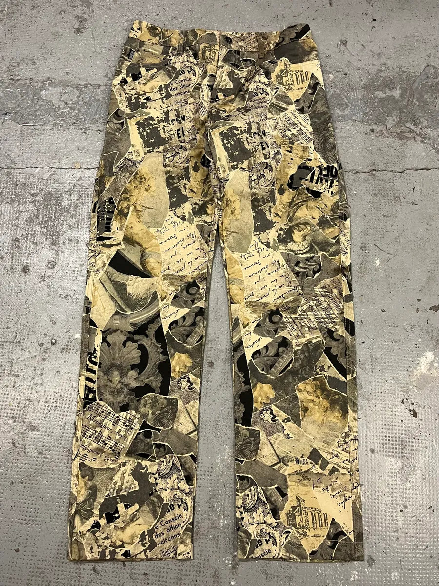 2000s Moschino Wallpapers News Print Archive Pants QMIhmyL 2
