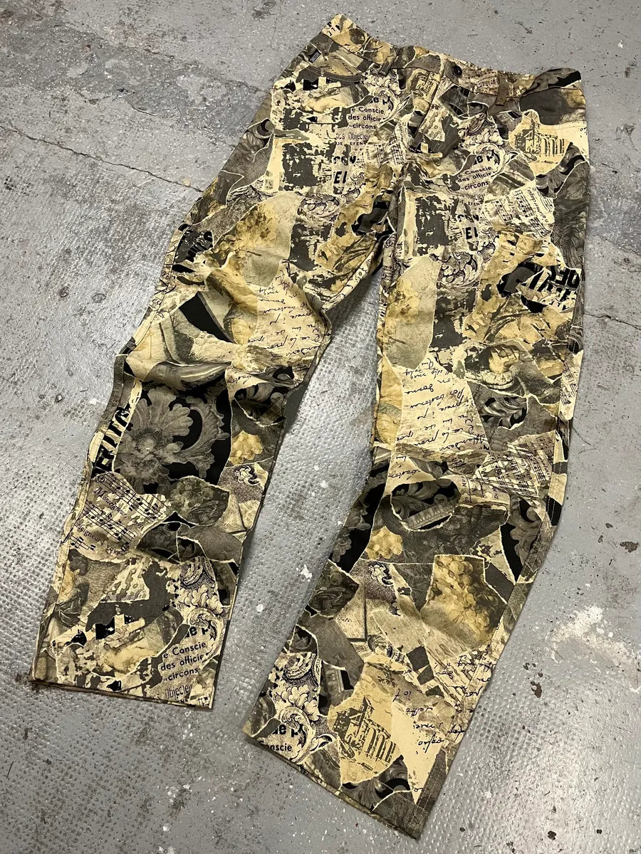 2000s Moschino Wallpapers News Print Archive Pants QMIhmyL 3