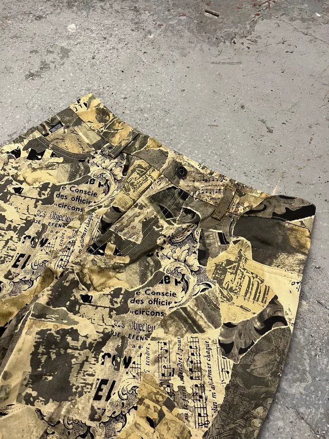 2000s Moschino Wallpapers News Print Archive Pants QMIhmyL 6