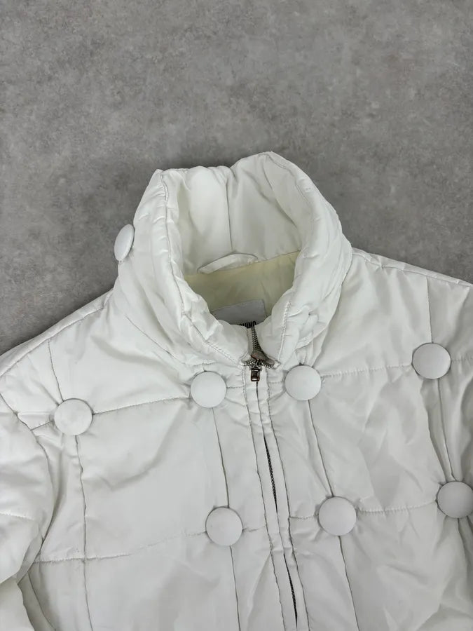 2000s Moschino White Cozy Puffer Jacket bYuismK 3