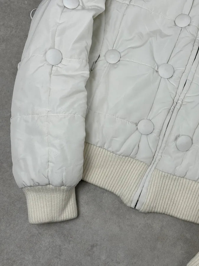 2000s Moschino White Cozy Puffer Jacket bYuismK 8