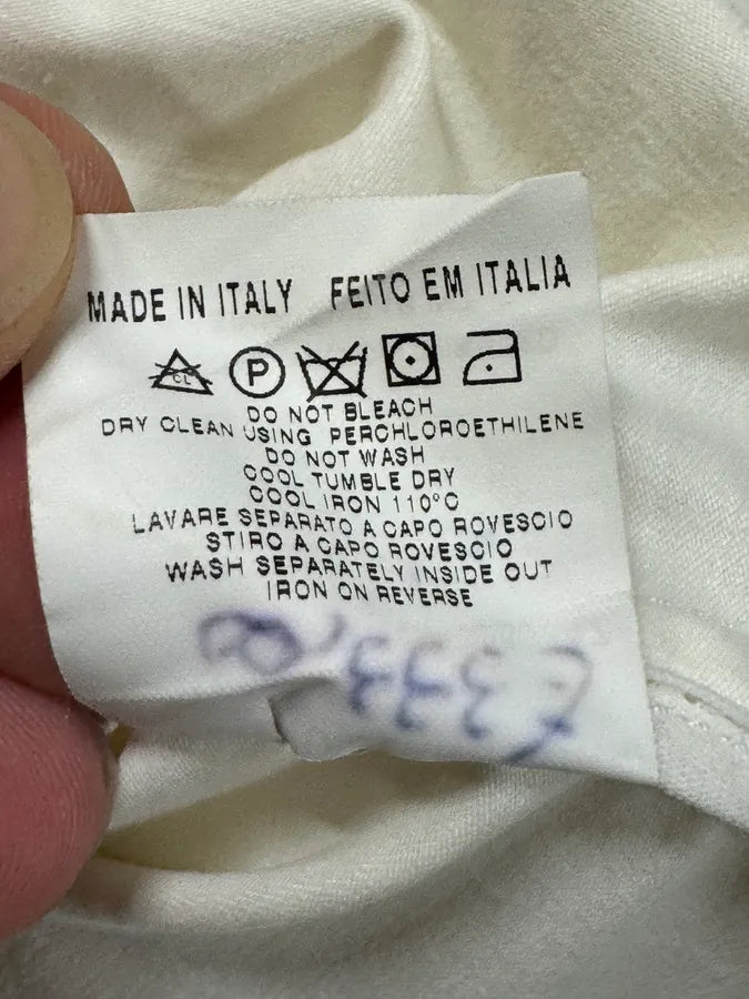 2000s Moschino White Satin Blazer & Skirt Set zybkXVt 11