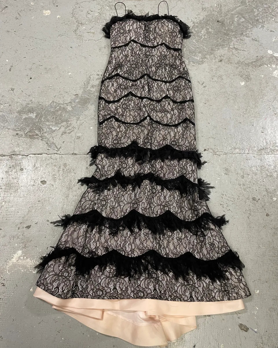 2000s Musani Lace Black Dress kJfTlnh 2