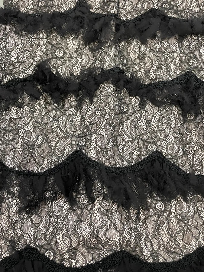 2000s Musani Lace Black Dress kJfTlnh 5