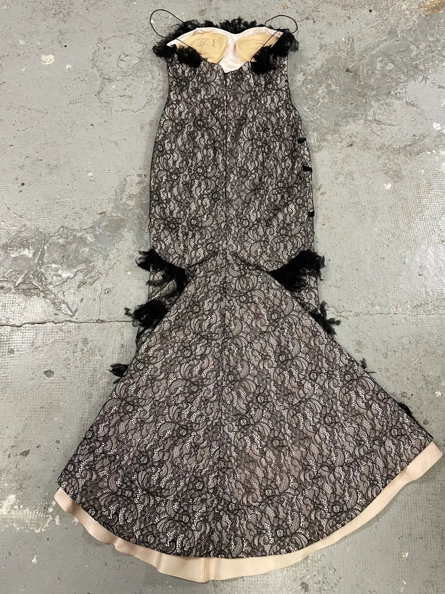 2000s Musani Lace Black Dress kJfTlnh 3