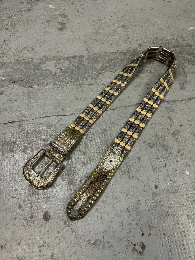 2000s Nanni Celtic Ornament Metal Belt zKQeYaI 2