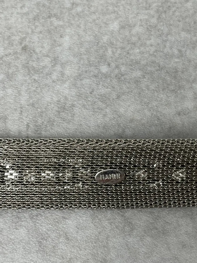 2000s Nanni Cowboy Metal Leather Belt nOjduyP 7