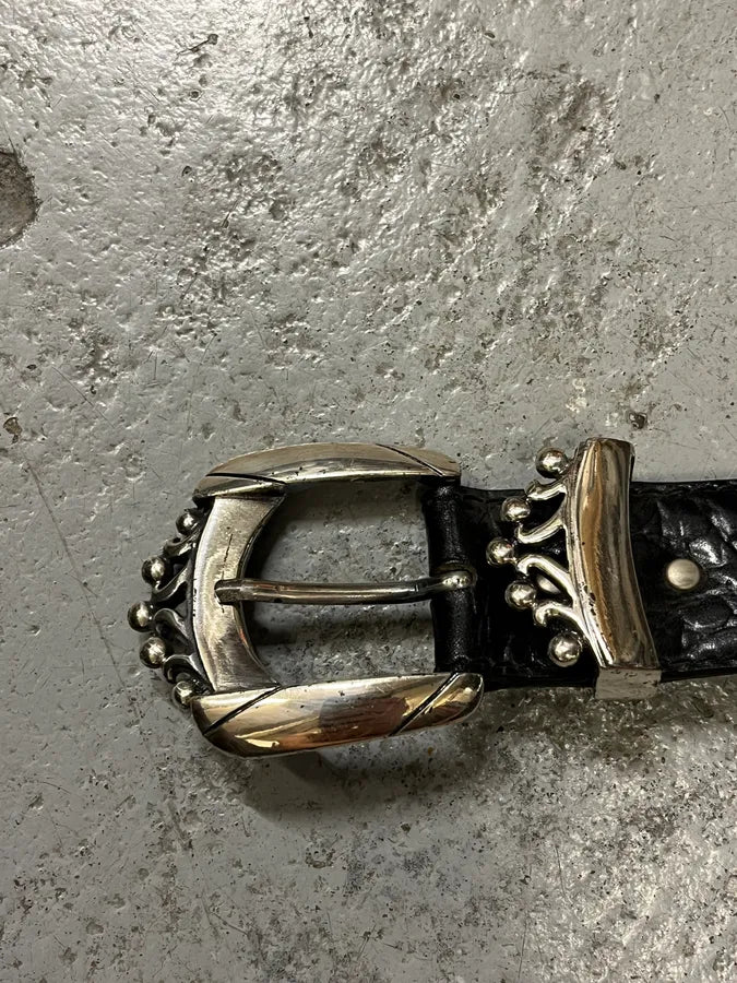 2000s Nanni Studded Black Leather Belt MXHzFAr 3