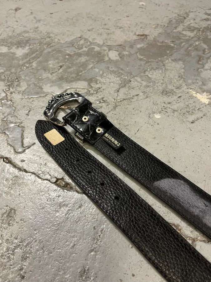 2000s Nanni Studded Black Leather Belt MXHzFAr 2