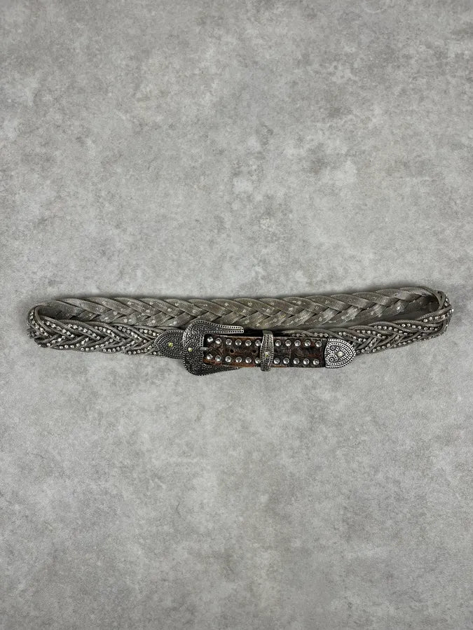 2000s Nanni Woven Metal Embellishment Belt toIBQTe 3