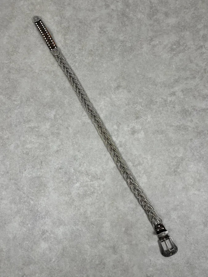 2000s Nanni Woven Metal Embellishment Belt toIBQTe 5