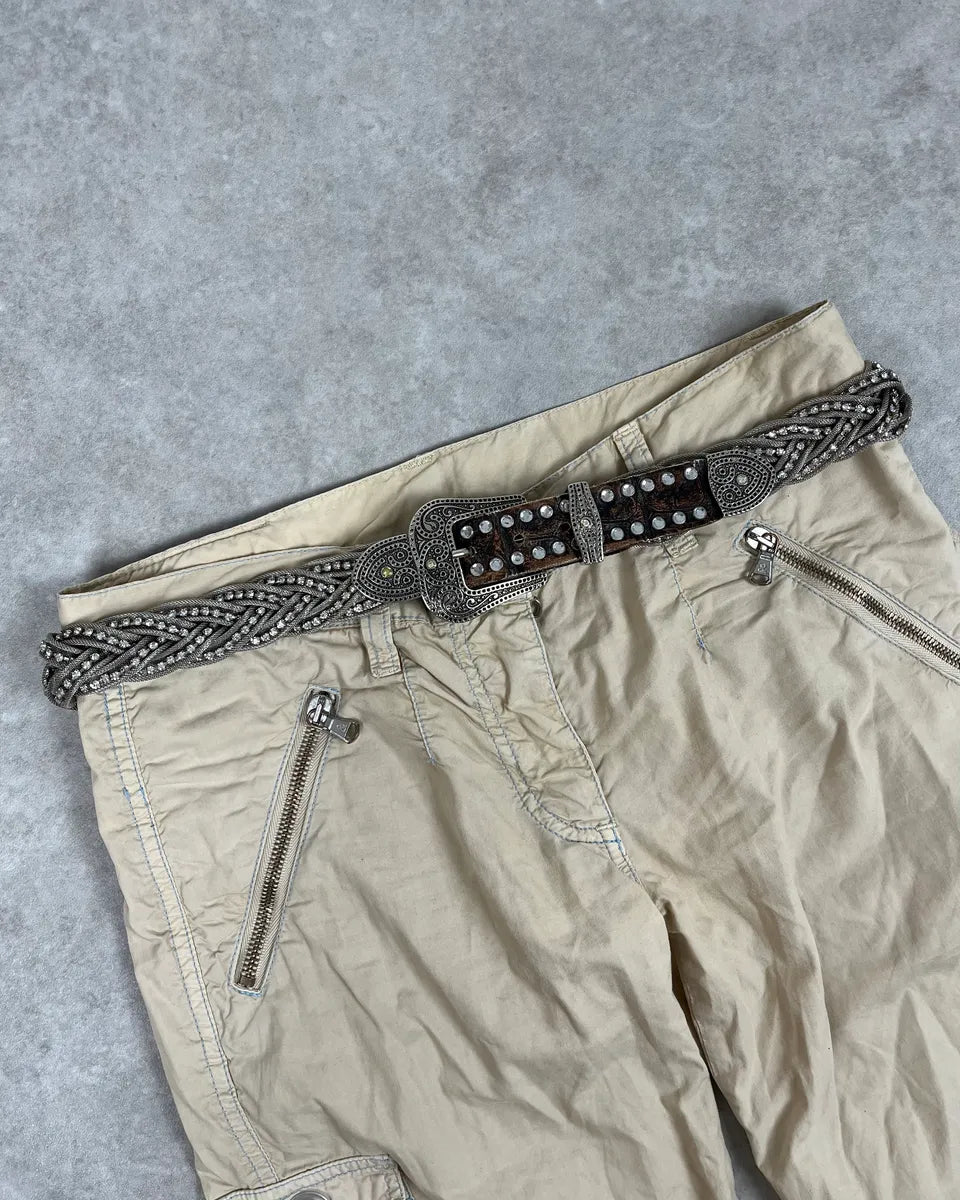 2000s Nanni Woven Metal Embellishment Belt toIBQTe 0