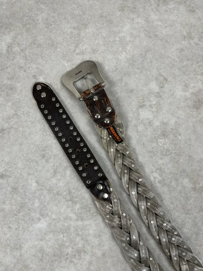 2000s Nanni Woven Metal Embellishment Belt toIBQTe 6