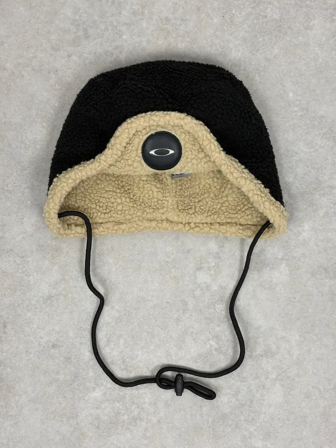 2000s Oakley Black Wool Shearling Hat uIYpQCd 0