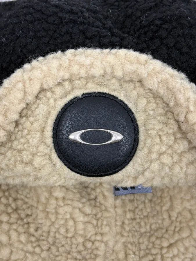 2000s Oakley Black Wool Shearling Hat uIYpQCd 7