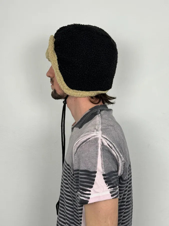 2000s Oakley Black Wool Shearling Hat uIYpQCd 2