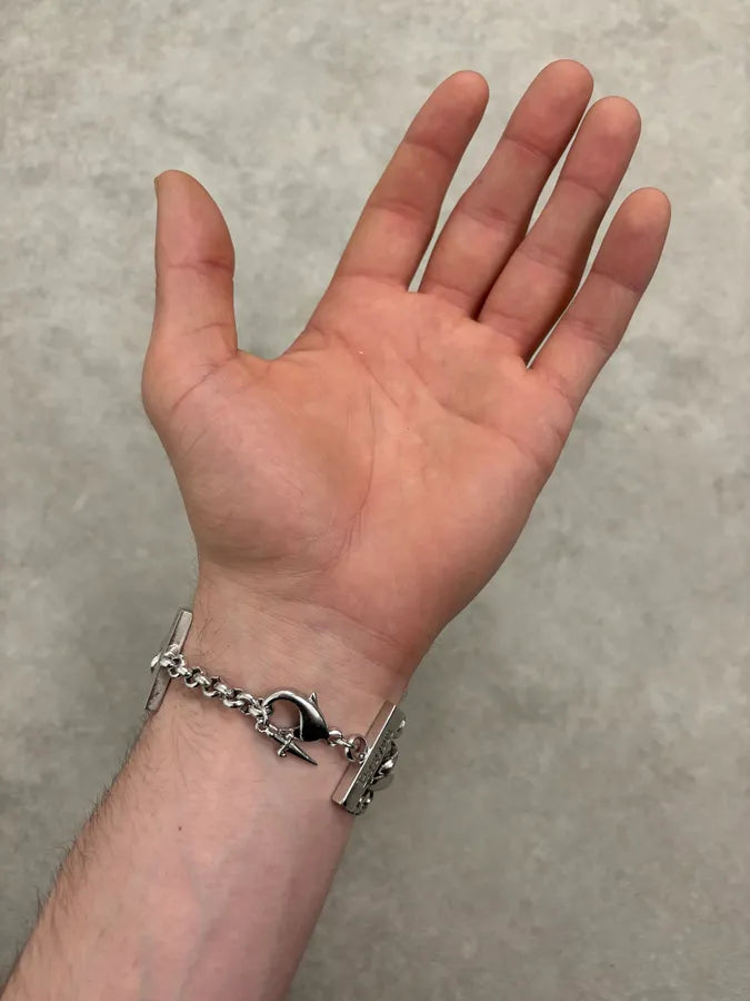 2000s Paciotti Silver Multi-Chain Bracelet iUdKmiC 2
