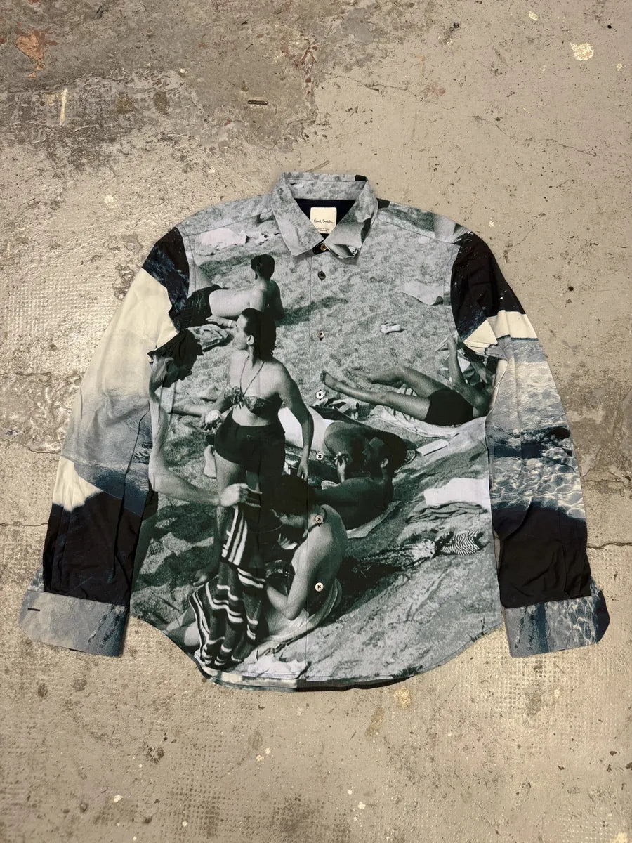 2000s Paul Smith Beach Summer Photography Shirt wdKDkAE 0