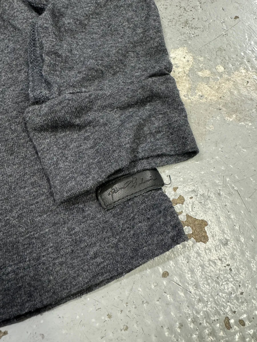 2000s Pierre Balmain Biker Henley Grey Longsleeves mdlnTRY 8