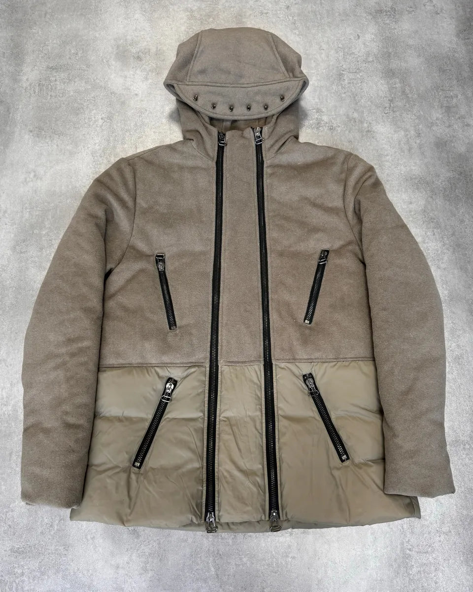 2000s Pierre Balmain Double Zip Punk Hybrid Coat KAqmTNS 0