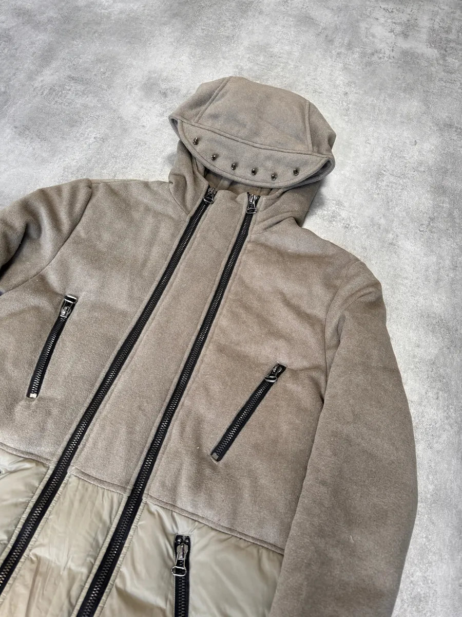 2000s Pierre Balmain Double Zip Punk Hybrid Coat KAqmTNS 1