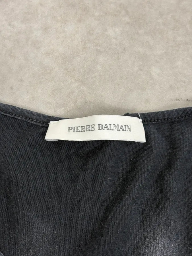 2000s Pierre Balmain Faded Brut Grey Henley Longsleeve XVSnsuz 9